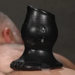 Oxballs Plug Tunnel Pig-Hole noir Small - 7 x 4.5 cm